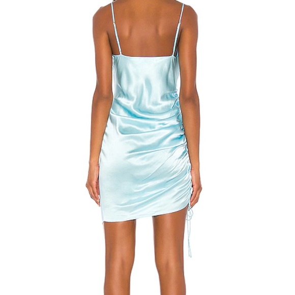 Cinq a Sept satin ruched slip dress - Picture 2 of 3